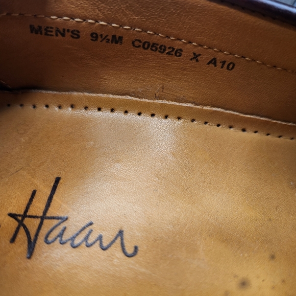 Cole Haan X Nike Air Collab 9.5 Burgundy Loafers Slipon with Nike Air Technology - Picture 10 of 12